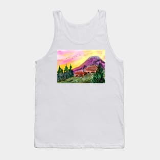 Purple Mountain Sunset Tank Top
